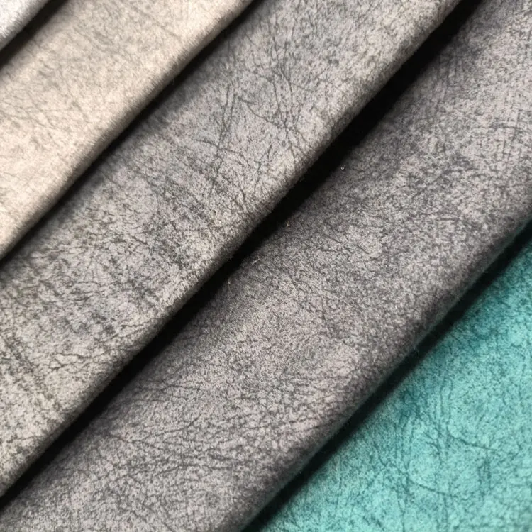 JYF-19#100Polyester Korean Velvet Fabric Holland  Crepe Velvet Fabric Sofas Furniture Living Room Sofas Sets