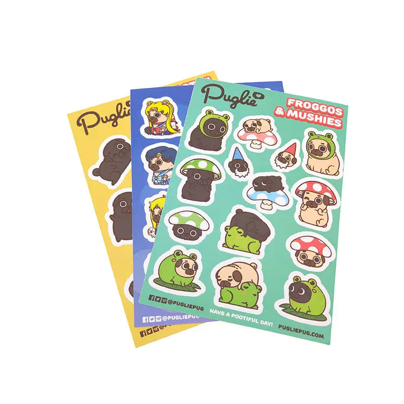 Hot Seller Custom CMYK Printed Vinyl Sticker PVC Label Wholesale decorative sticker sheet