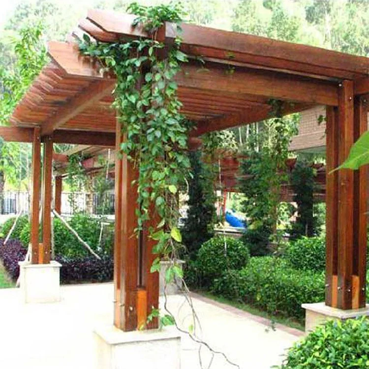 Custom garden leisure shade wood gazebo wood pergola