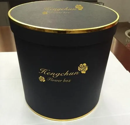 Manufacturer Cylinder Packaging Paper Box Luxury Flower Gift Round Tube For Wedding