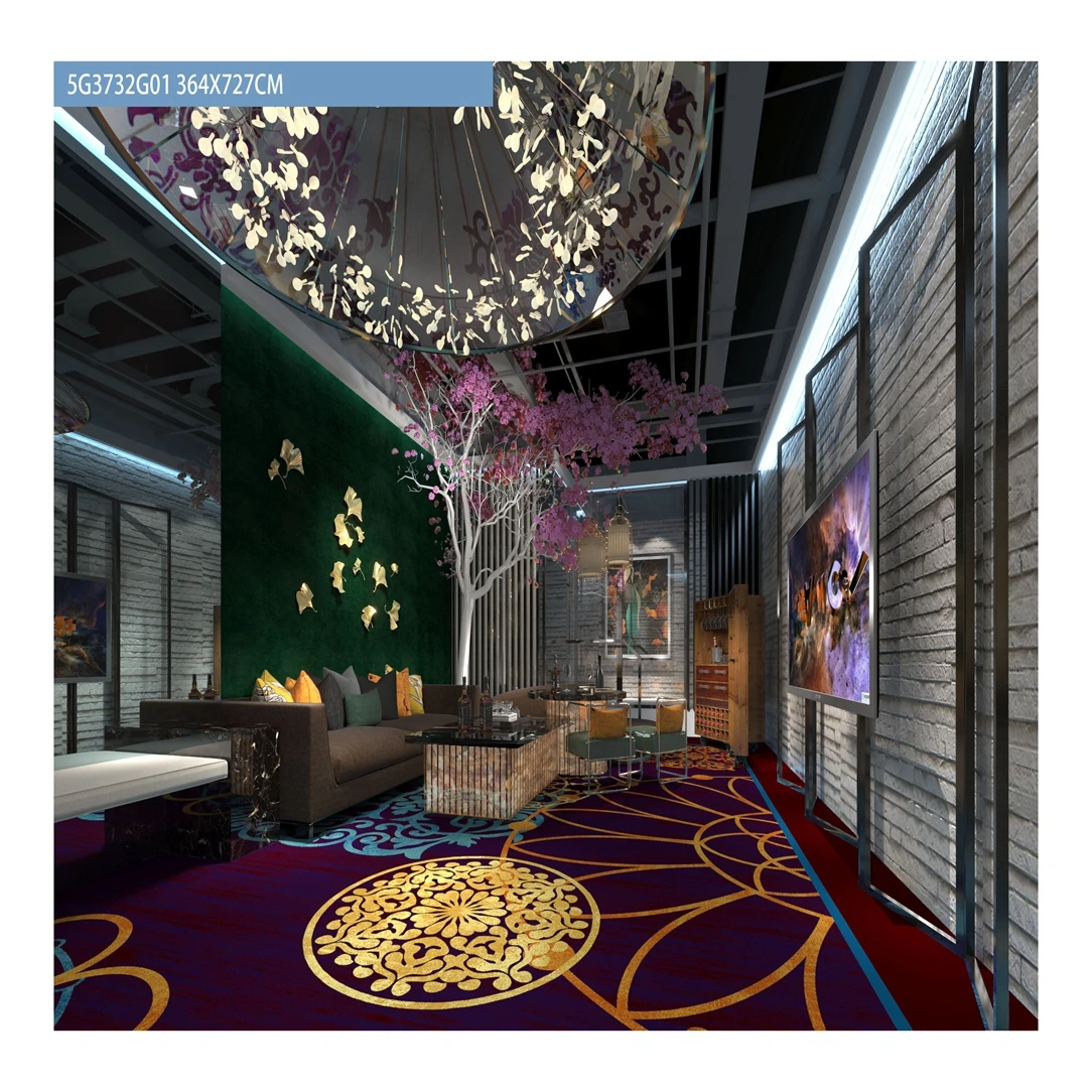 Luxury Design Wall to Wall Wire Wilton Hotel Lobby Carpet