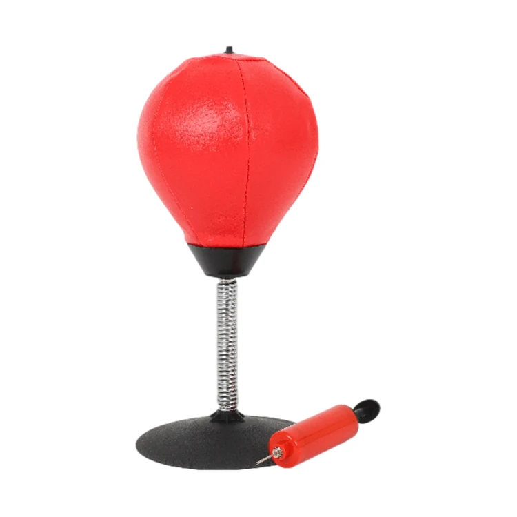 Air Inflatable Boxing Punching Bag Desktop Boxing Speed Ball Stainless Steel+sponge+pvc Ball 12*15*36CM YRB-002