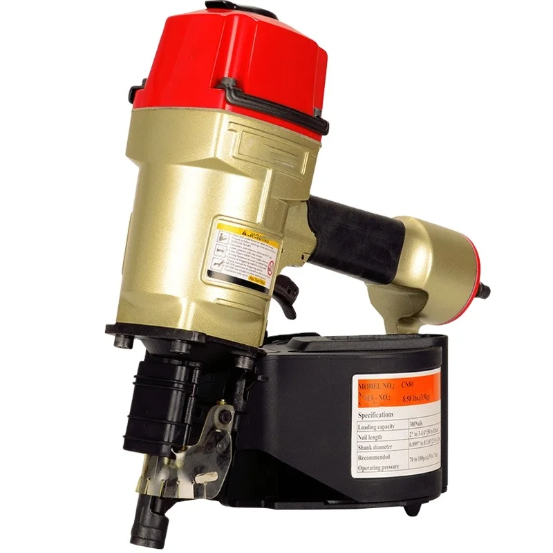 CN80 wood box woodworking pallet nailing tool pneumatic roll high quality and good to use nail gun
