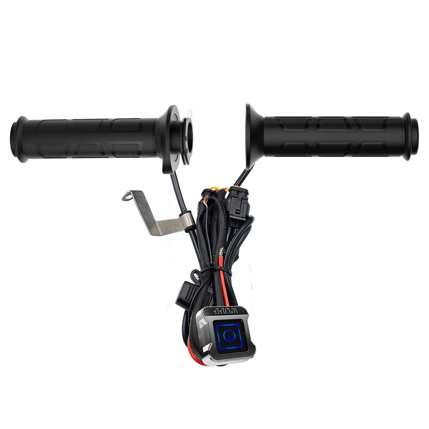 WUPP 12V MotorBike Electric Heating Handlebar Grip Non Slip 22Mm Motorcycle Heated Grips