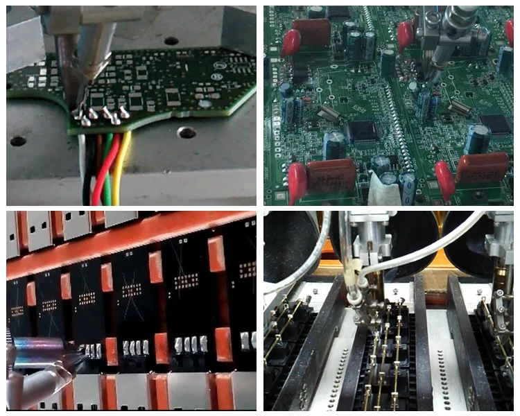 Automatic production line ccd camera system soldering robot with line with CE