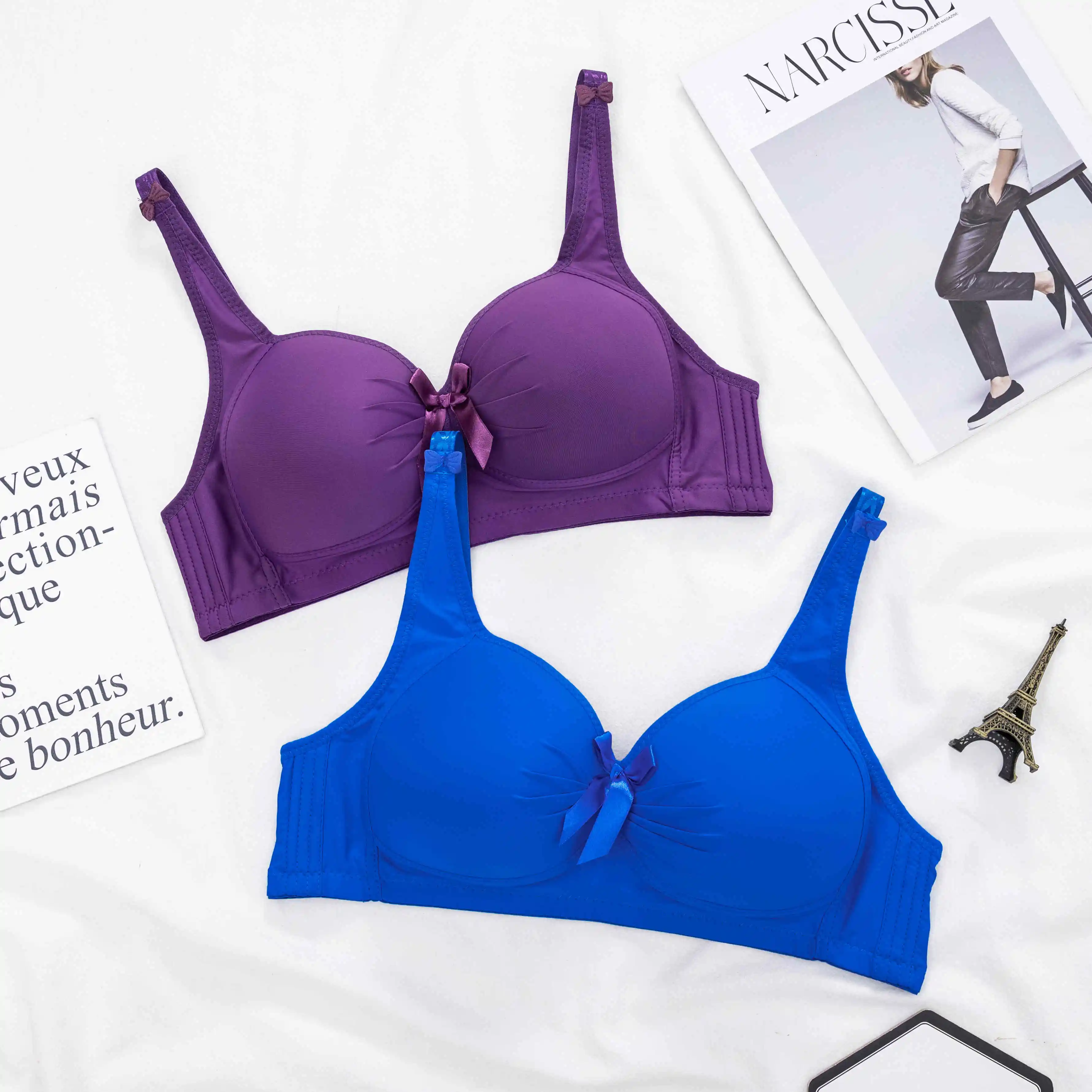 2021 Ladies Underwear Under Garments Stylish Soft Padded Plus Size Push Up Seamless Bra