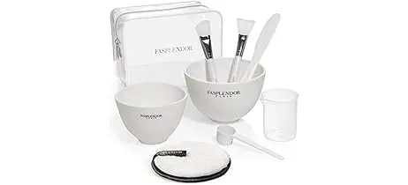 5-Piece Silicone Face Mask Mixing Set: DIY Beauty Tools for Home and Salon