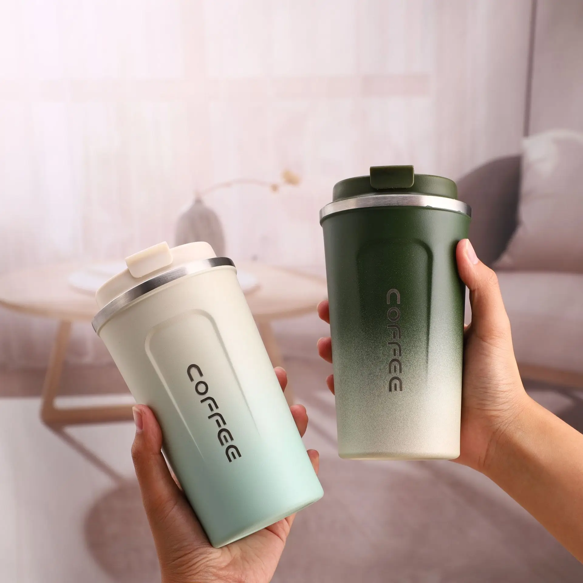 Stainless Steel Coffee Mug 380ml 510lm 304 Material Double Wall Vacuum Insulated Water Cup with Lids Travel Cups Coffee