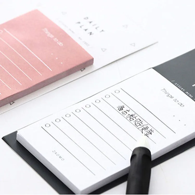 Creative study & work plan kraft paper kawaii stationery office accessory school supplies memo pa sticky notes