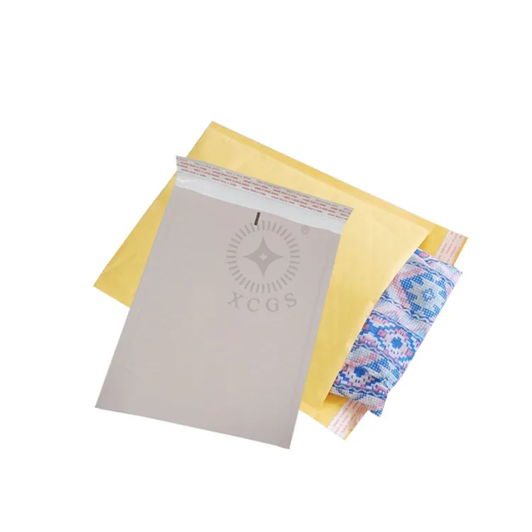 Customized Self Adhesive Pink Kraft Paper Mailing Bags Padded Shipping Envelopes Recyclable Kraft Bubble Mailer