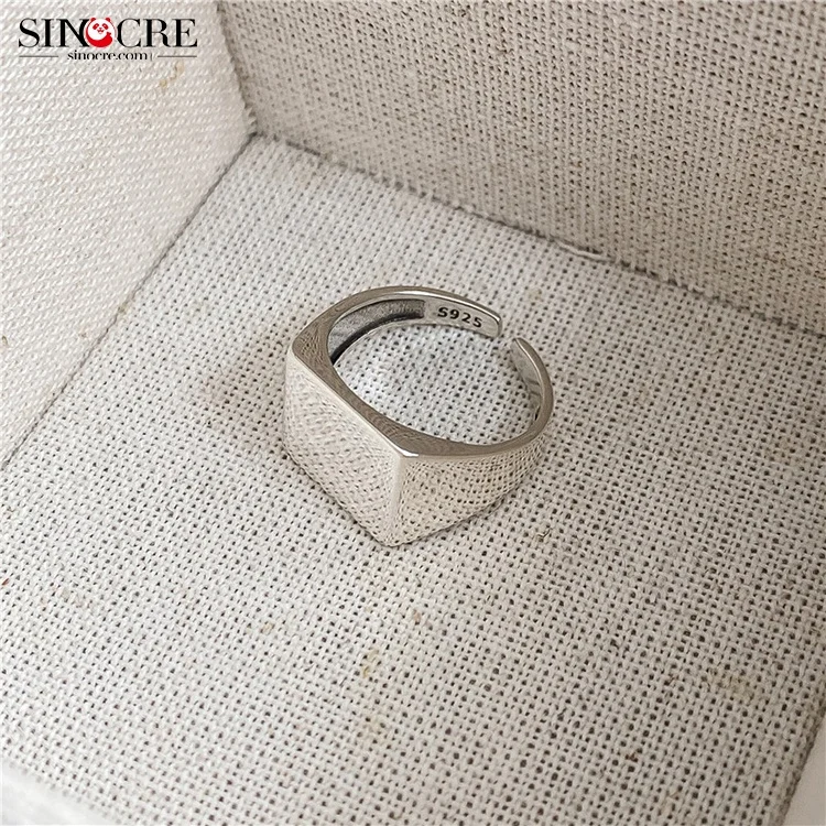 Bulk Cheap 925 Sterling Silver Rings Initial Ring for Couple