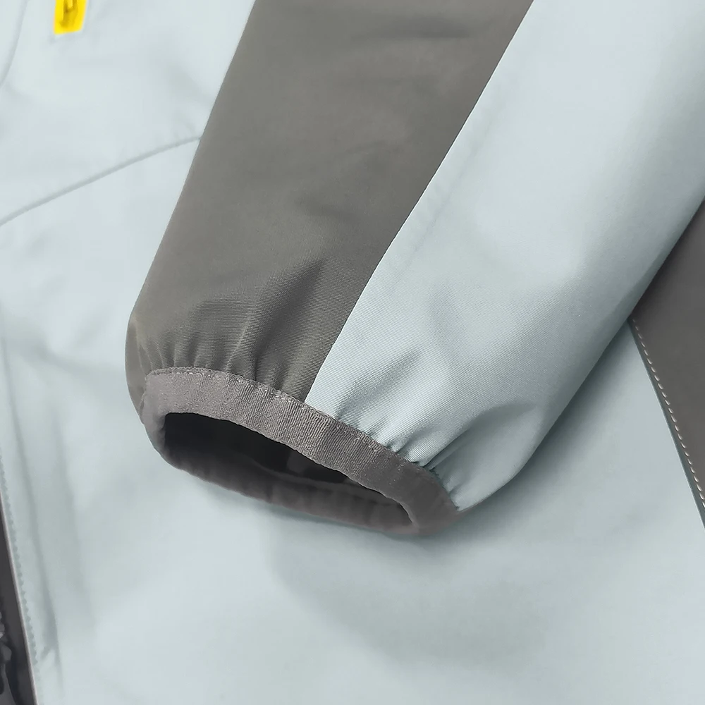 Custom Polyester Waterproof Color Block Zipper Windbreaker Outdoor Fishing Hiking Camping Hoodie Jacket Coat