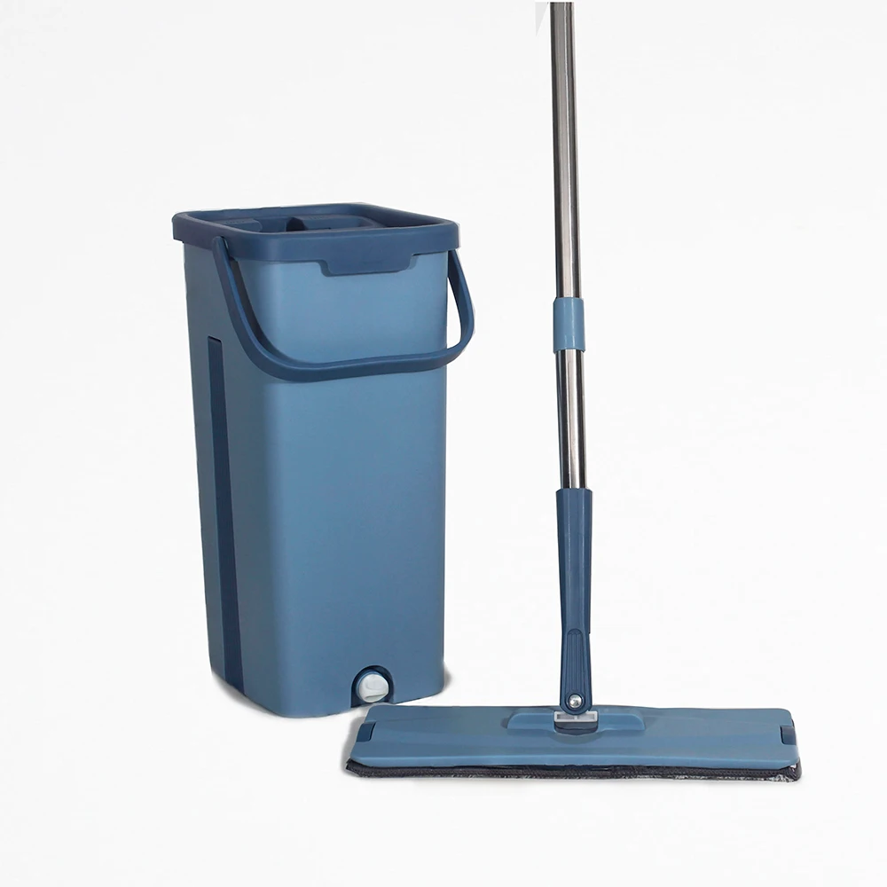 Amazon hot sale separates dirty and clean water hands free home floor cleaning flat mop and bucket set