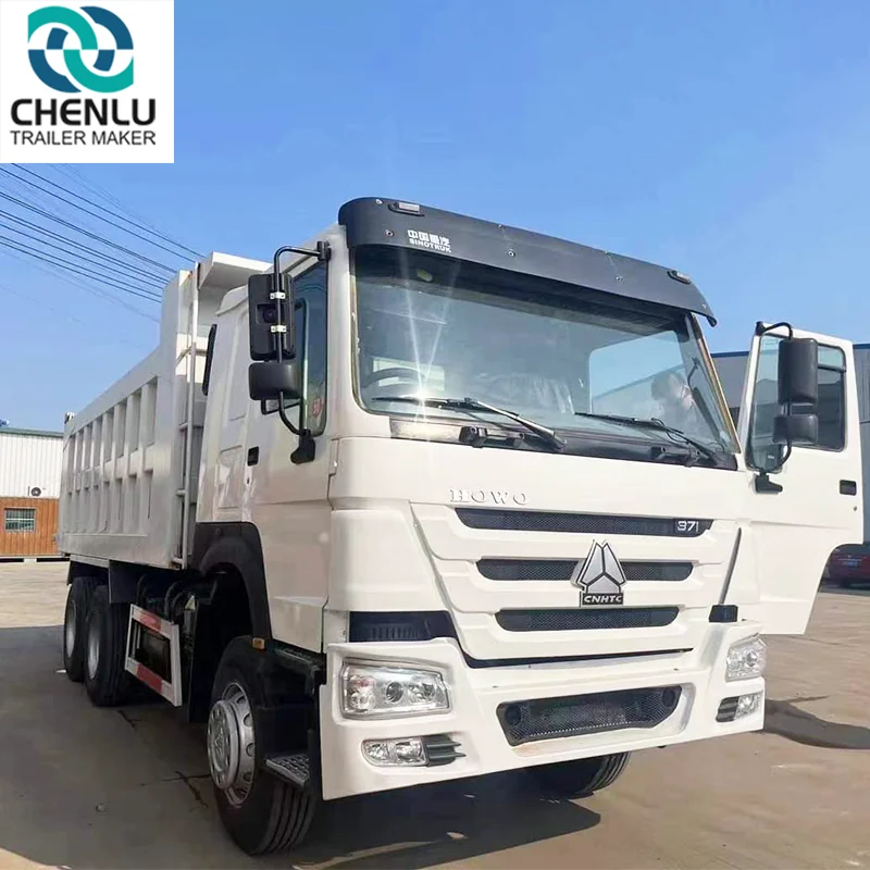 Белый самосвал Sinotruk HOWO 6x4 стандарт евро 2 Подержанный грузовик для перевозки грузов
