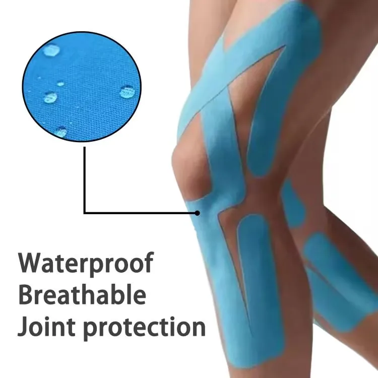 NQ SPORTS Custom Logo Waterproof Kinesiology Precut Sports Medical Tape 5cm 10cm Elastic Athletic Muscle Tape for Knee and Face