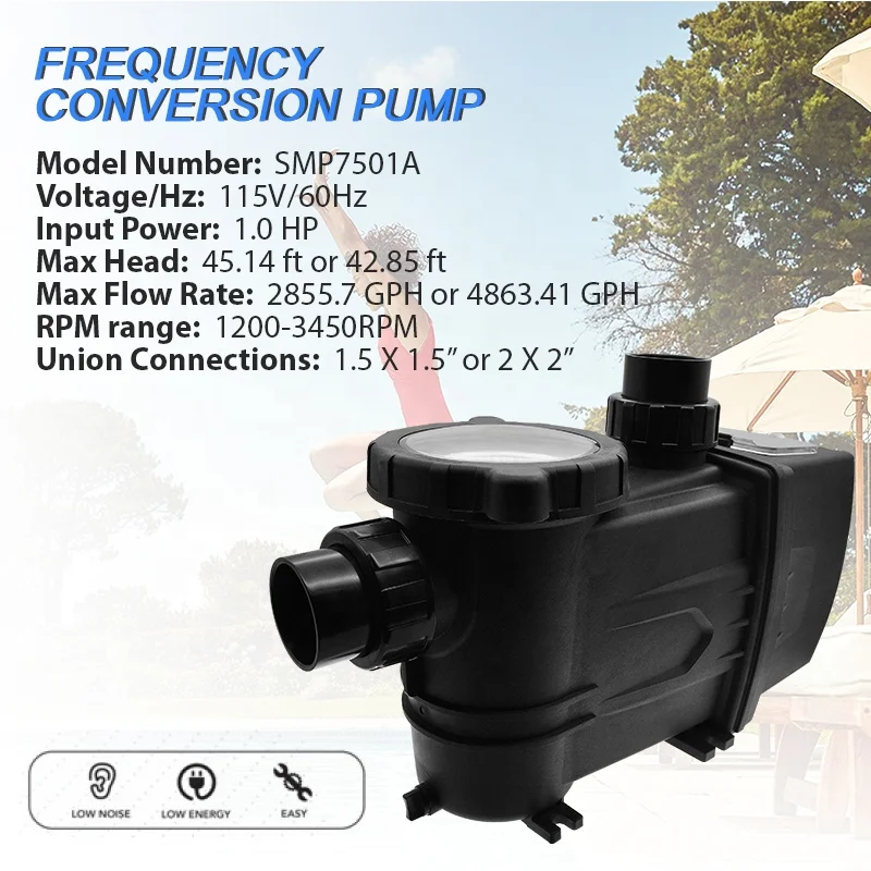 Energy Star 115V/60Hz Starmatrix Saving Energy Vfd Variable Frequency Speed Pumps For Swimming Pool