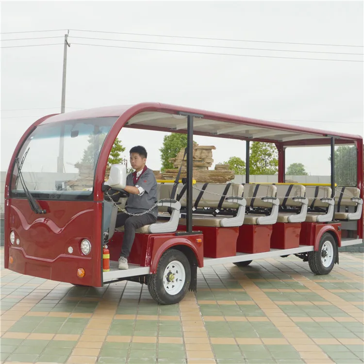 23 местный Электрический открытый туристический автобус для продажи