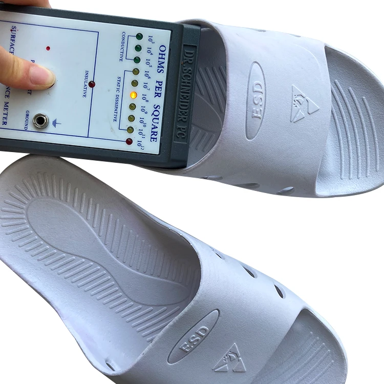 Manufacturer ESD Slipper SPU Unisex New Design Non-slip Cleanroom Esd Antistatic Slipper