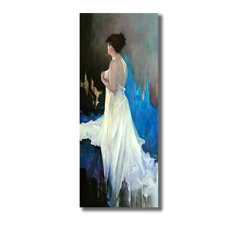 
Beautiful Naked Girl Painting Colorful Women Art Painting Nude Wall Art for Bar SPA Room 