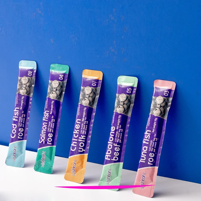 Factory OEM Custom High Quality 16g Natural Cat Treat Snack treats Wet Food