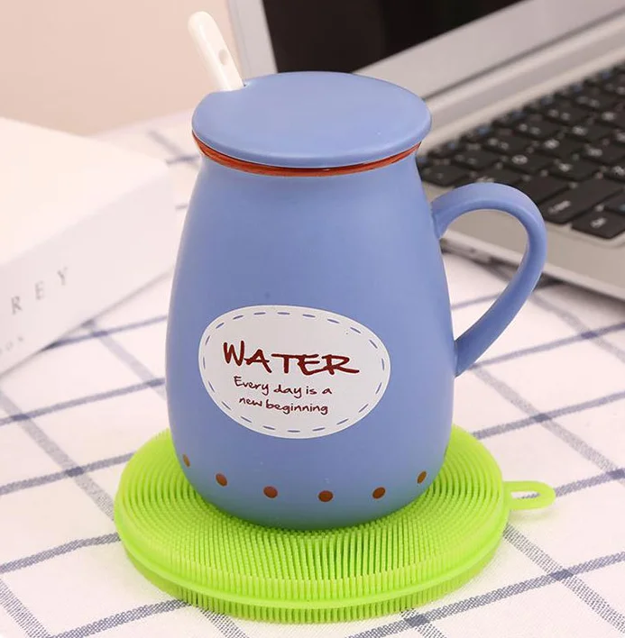 Kitchen Multi-function Cleansing Silicone Pad Circular Silicone Brush Dish Bowl Cleaner as seen on TV low MOQ