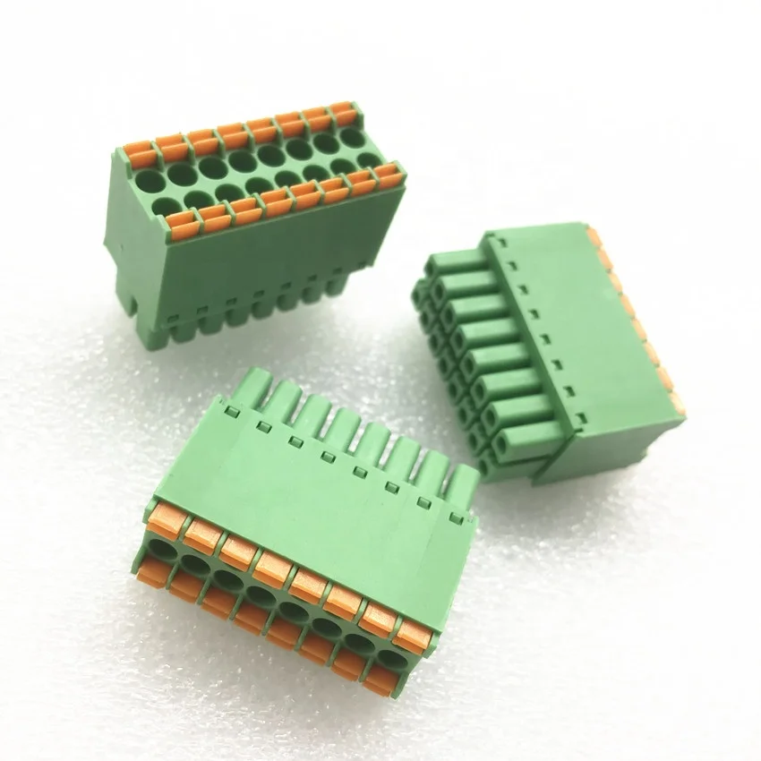 3.5mm pitch double rows  two-row spring wire terminal block