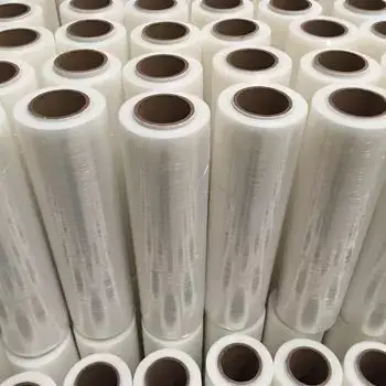 50cm Moisture Proof Pallet PE Customized Black Shrink Wrap Stretch Film Wrapping Flexible Plastic Protective Film For Wrapping