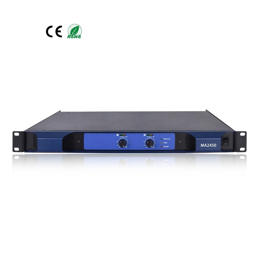 1U Class D 450W*2 digital power amplifier for home audio