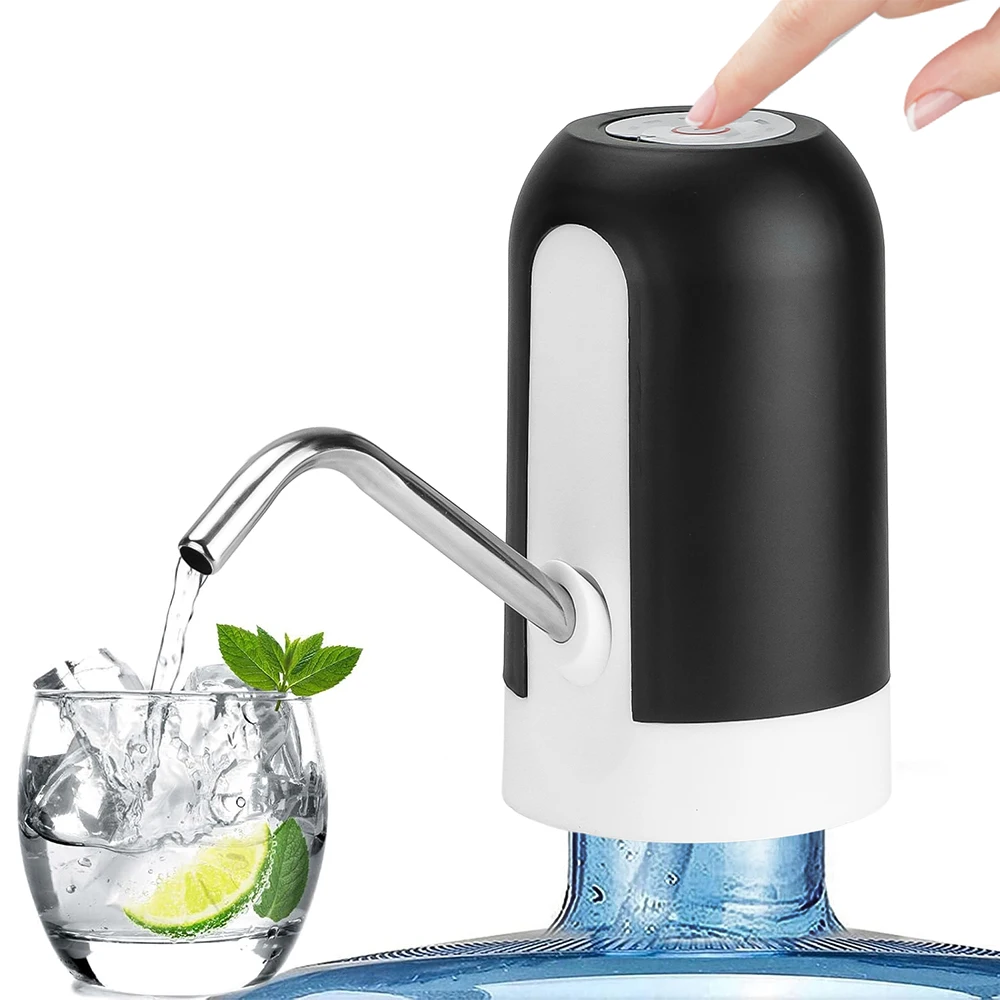Electric Drinking Portable Water Dispenser Universal USB Charging Water Bottle Pump for 4.5L 5L 7.5L 10L 11.3L and 18.9L