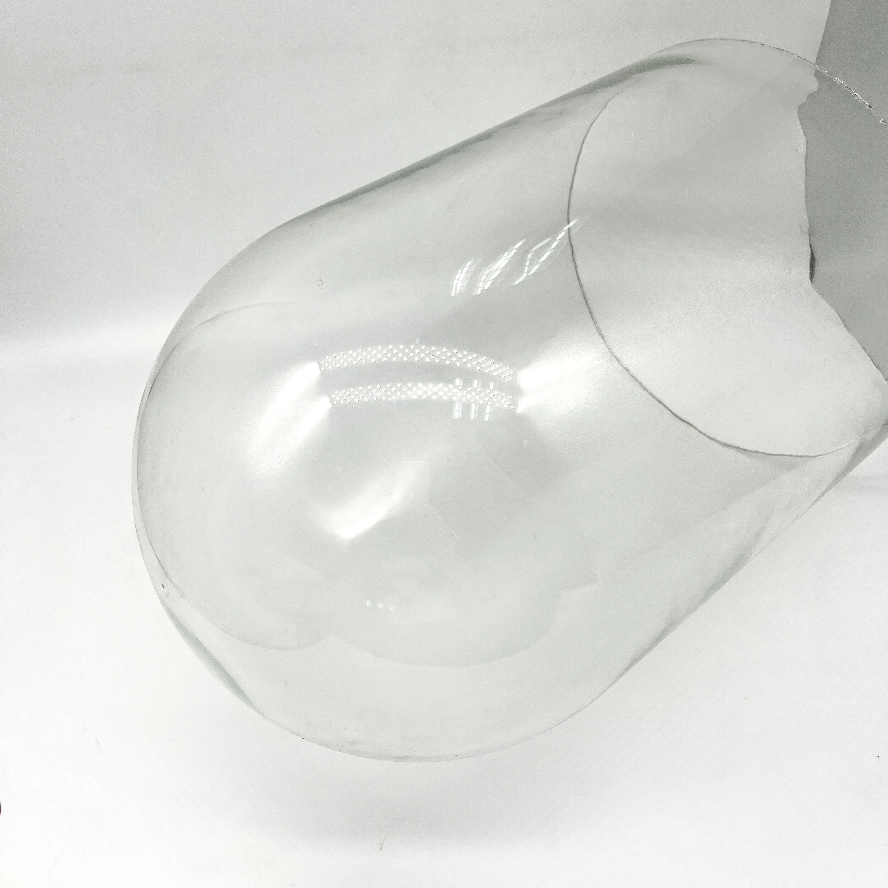 WTEM Hot Bending Curved Glass Clear Custom Toughened Fine Polished Edge For Dining Tables