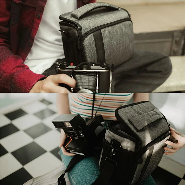 OEM factory designer professional fashion crossbody waterproof video digital gear camera bags for photography