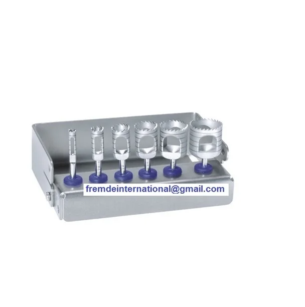DENTAL IMPLANT TREPHINE DRILLS Dental Implant Surgery Instruments High Quality Stainless Steel Medial Grade CE & ISO Certified