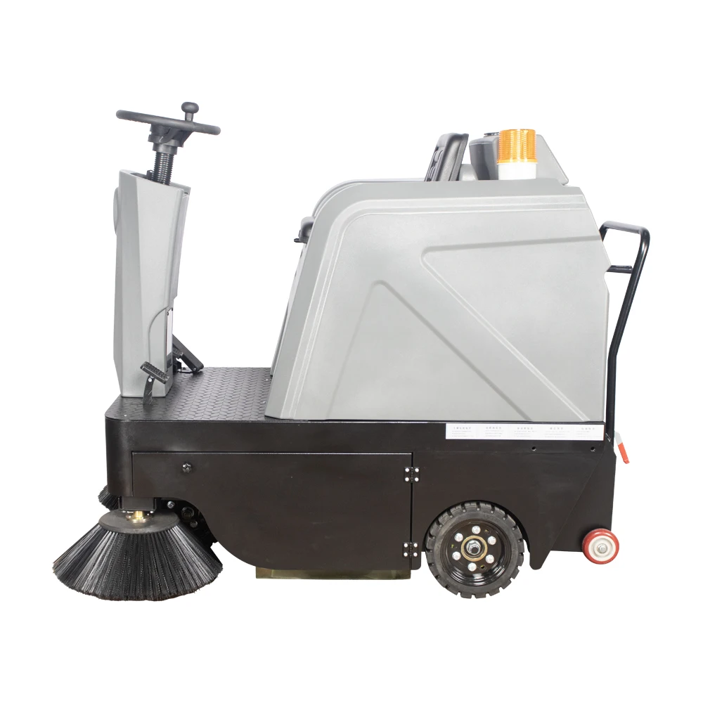 Someone Operation Ride on Floor Cleaner Mini Road Street Sweeper Truck for Sale