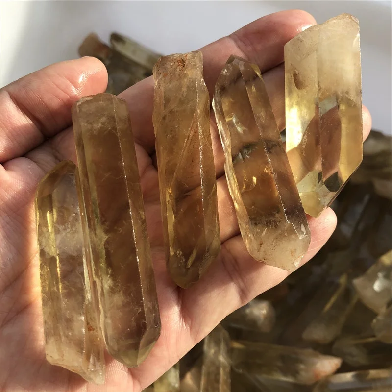 Wholesale natural clear quartz rough smokey quartz citrine crystal point