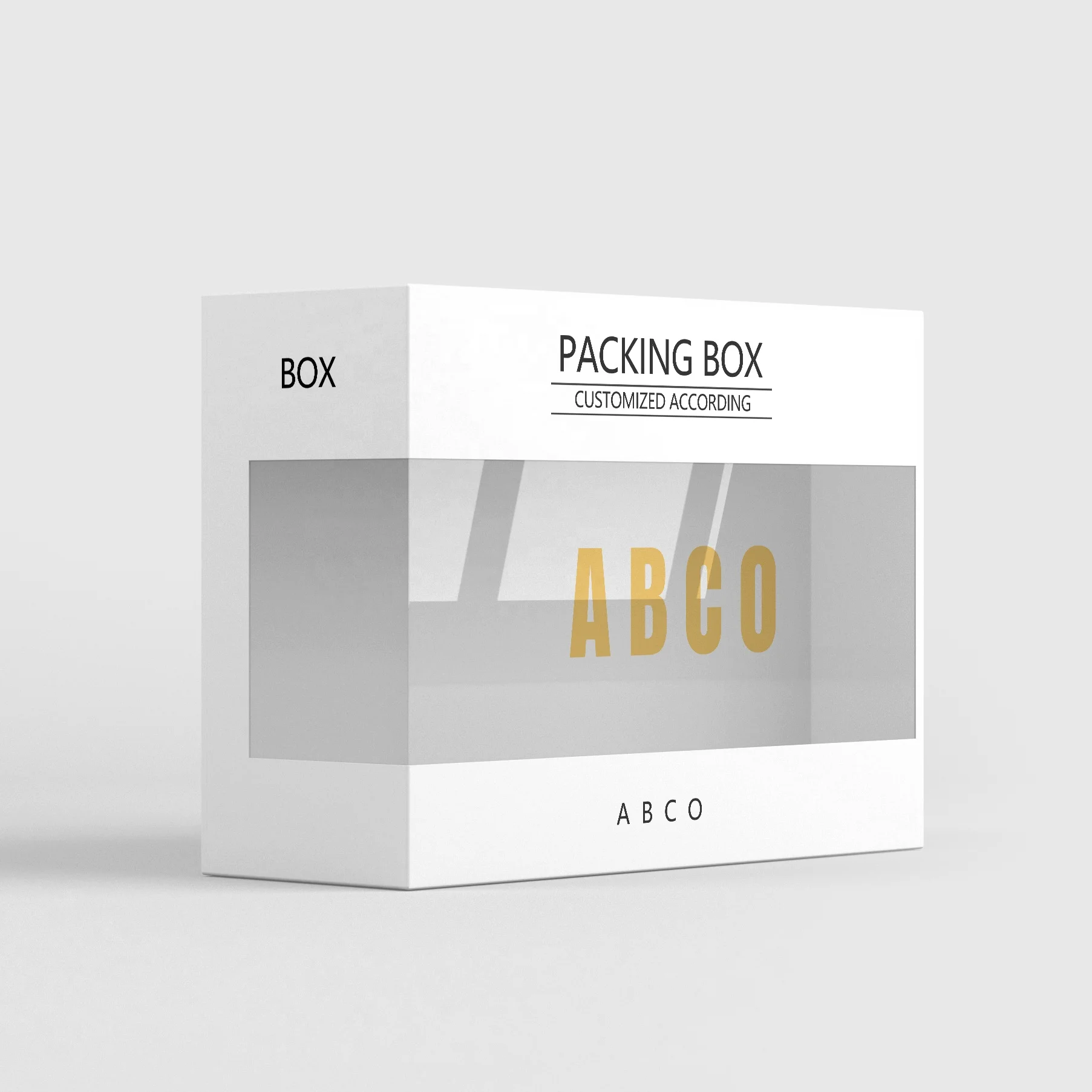 Custom Logo Free Design Paper Packaging Box With Cosmetics Food Candy Box Chocolate Box With Pvc Window