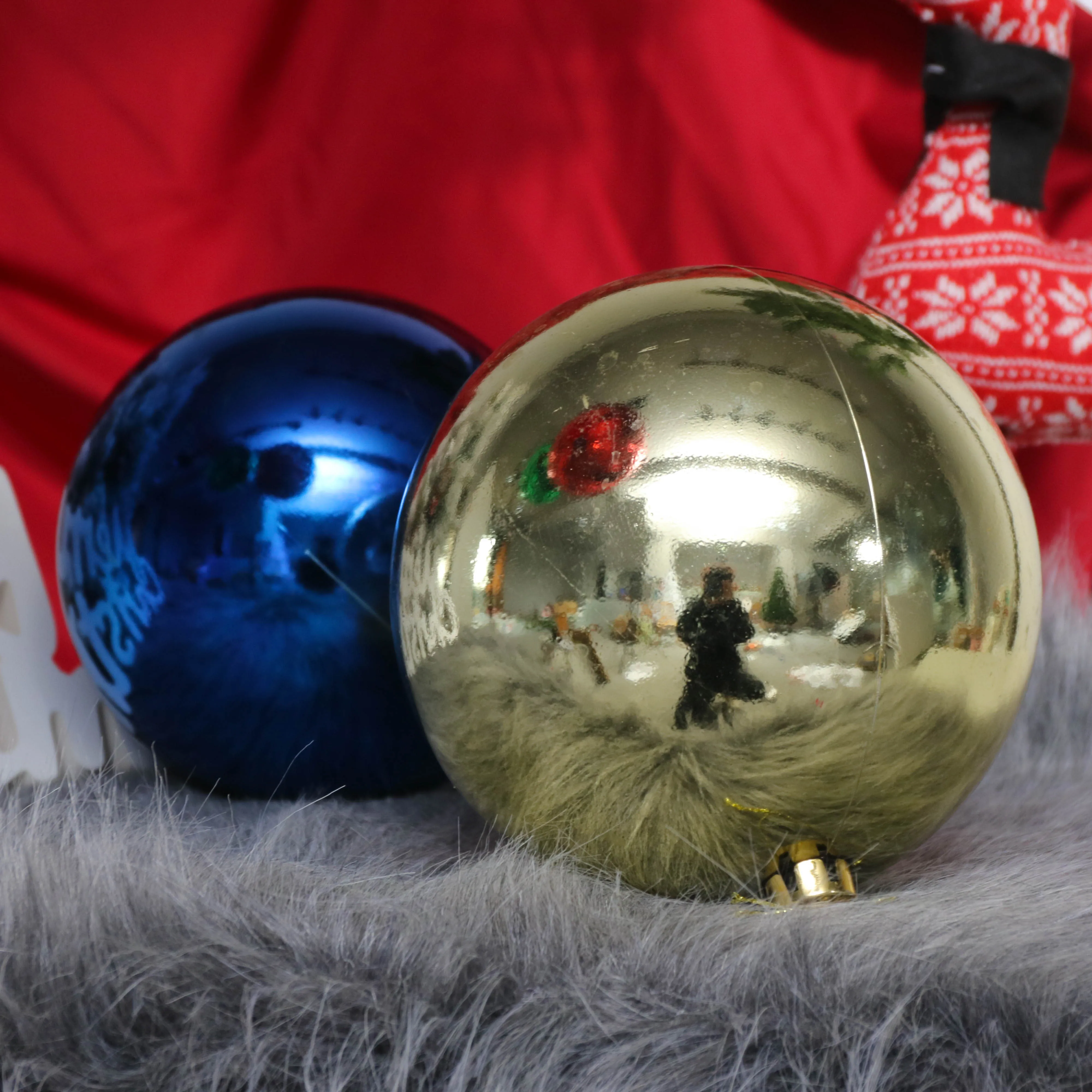 20-50cm Big Plastic Tree Balls Christmas Decorations Spheres Giant Christmas Balls Large Christmas Ornaments  Decor