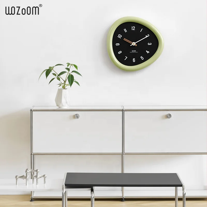 Mandelda Wall Clock Home Decor  Luxury Triangle Shaped Clock Wall Decoration Modern DIY Custom Big Wall Clock For Living Room