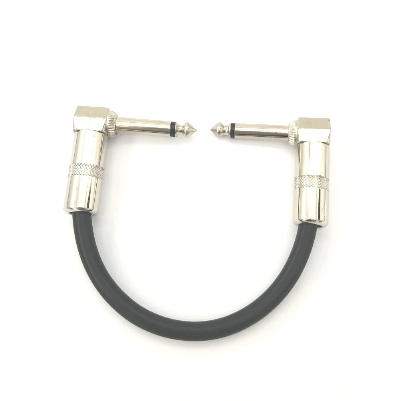 
6 Inch - Pedal, Effects, Patch, Instrument Guitar Patch Cable 1/4 Inch Right Angle guitar effect cable 