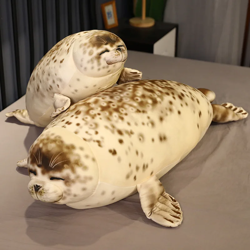 Custom plush pillow kawaii soft stuffed animal sea lion plush toy For home bedroom decor