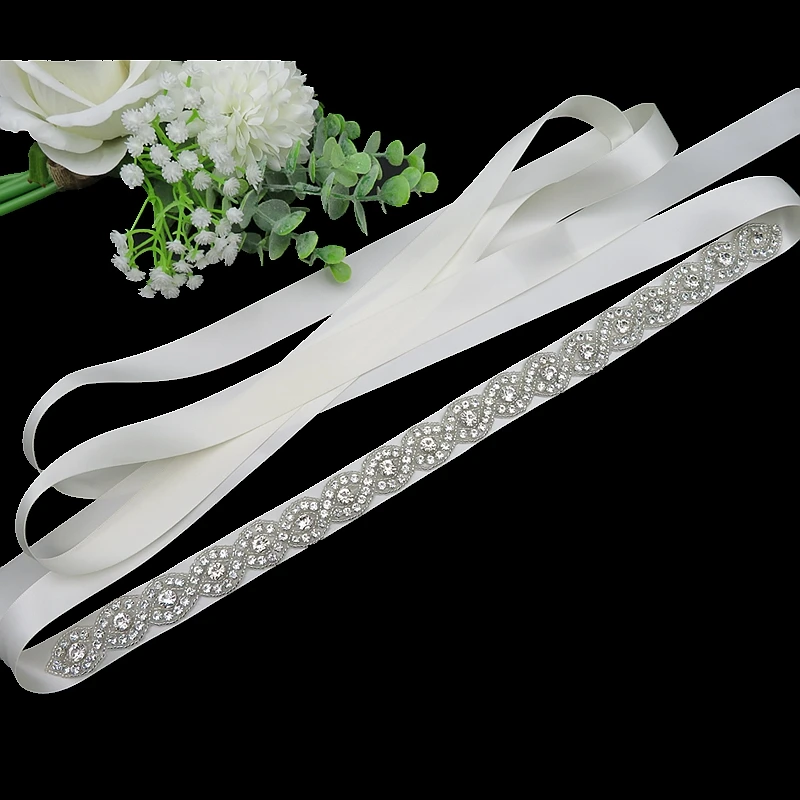 
Wholesale Vintage Bridal Crystal Bead Decorative Rhinestone Applique Fancy Wedding Dress Sash Belt 