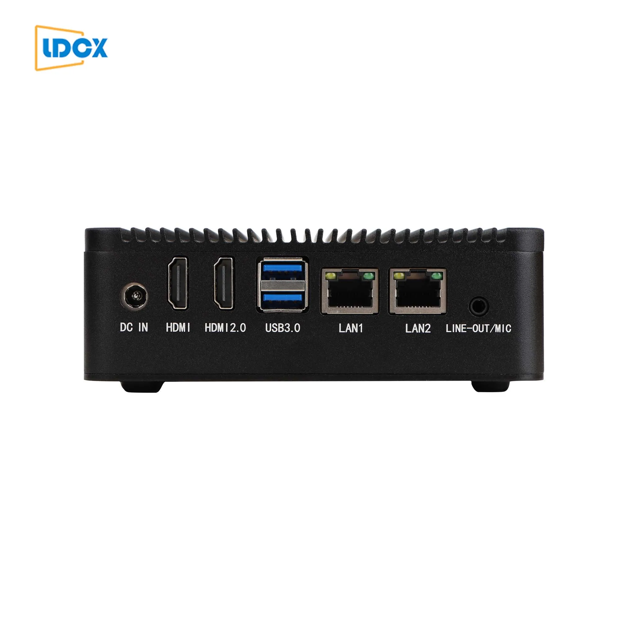  LDCX J4125 quad core dual network NUC all aluminum fan free mute Mini
