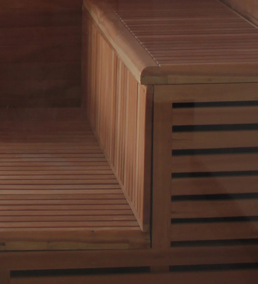 Person luxury shower steam wood outdoor sauna rooms