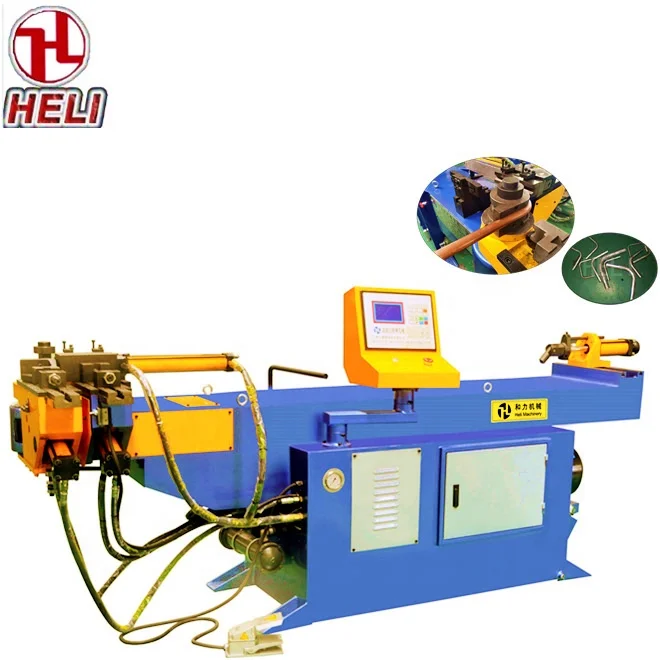 
hydraulic mandrel semi automatic ss pipe bending machine for automobile exhaust pipe 90degree and 180 degree bending 