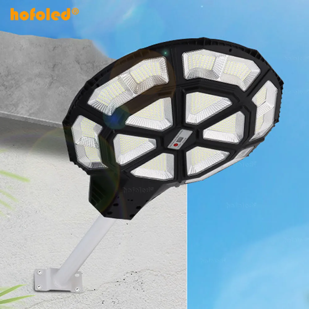Hofoled IP65 Waterproof Round Solar Lamp 5000W Solar Street Garden Light Outdoor UFO Solar Light