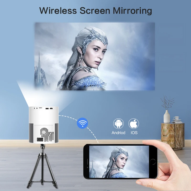 Умный портативный мини-проектор XIDU M1 LED Full HD 1080P 4K домашний кинотеатр карманный для фильмов на открытом