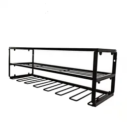 Detachable 7 holes wall mounted tool holders organization wardrobe garage wall shelving storage racks & shelving units shelves