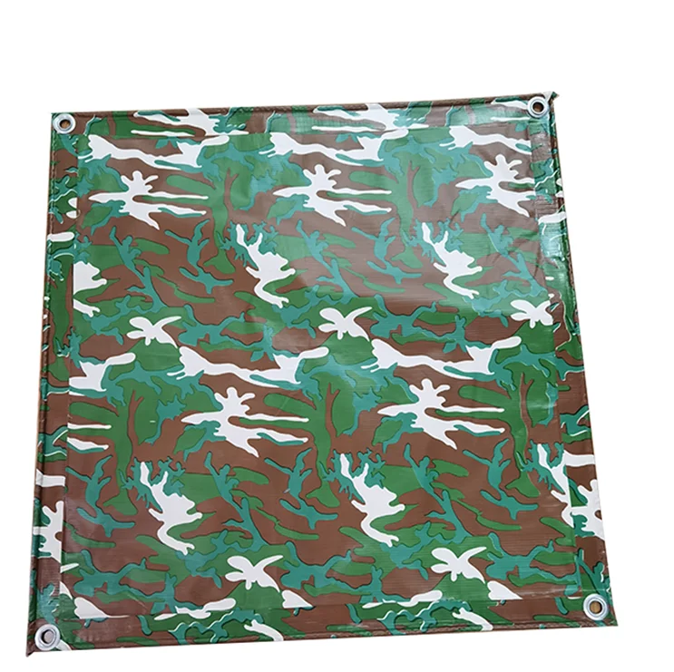 Customized size camouflage army pvc tarpaulin for covers