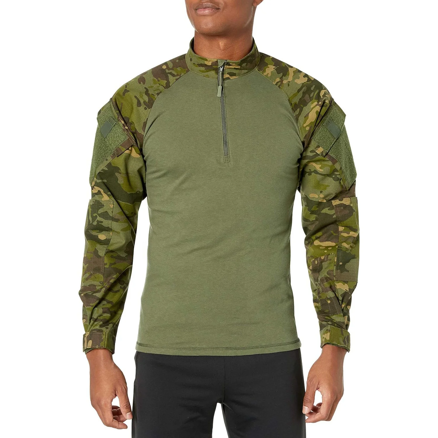 Custom Camo Print Uniform Frog Suit Outdoor Training Hunting Long Sleeve Shirt Pants Camouflage Tactical Clothing for Men