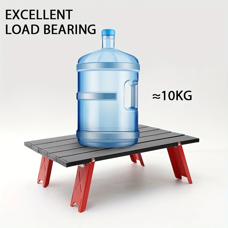 Mini Folding Aluminum Alloy Foldable Mini Camping Table For Outdoor Picnic, Barbecue, Camping