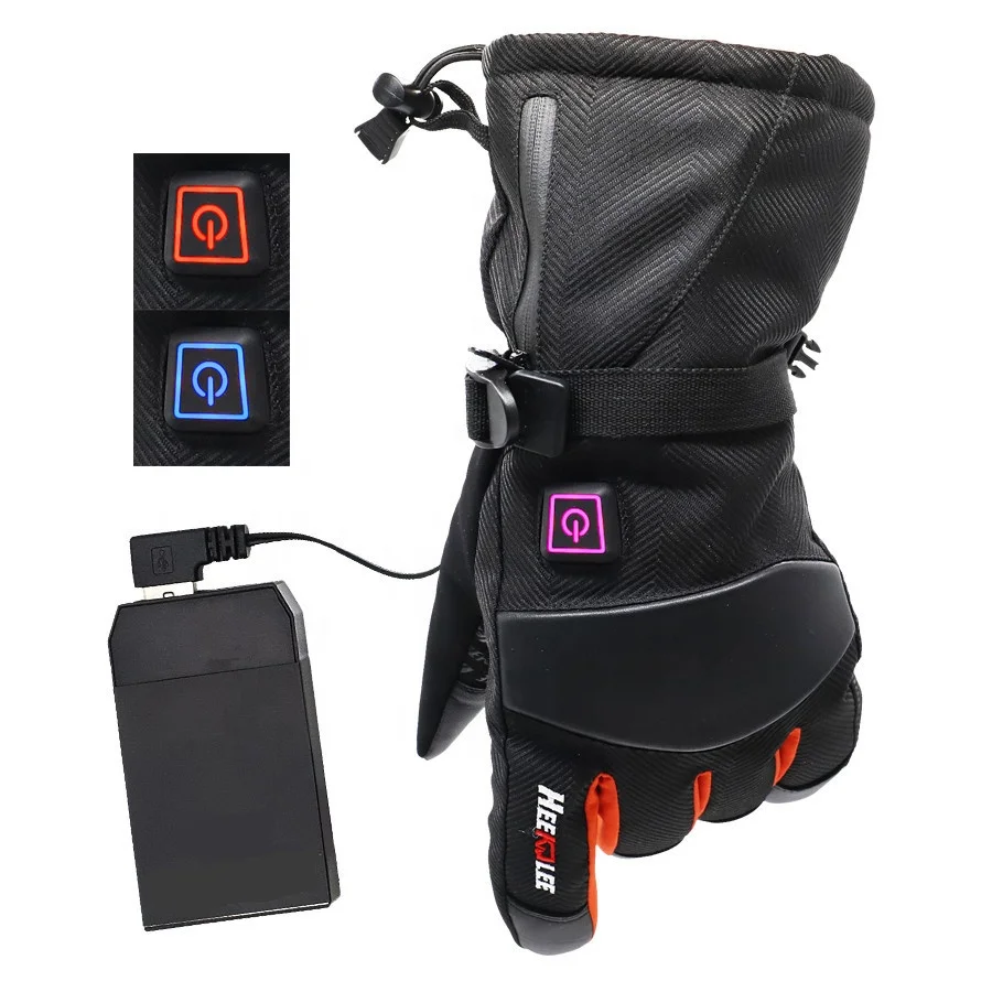 Перчатки с подогревом и литиевой батареей 7 4 В зарядное устройство постоянного тока usb зимние лыжные